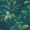 Architects Paper|Papier peint floral aquarelle vert et bleu|Floral