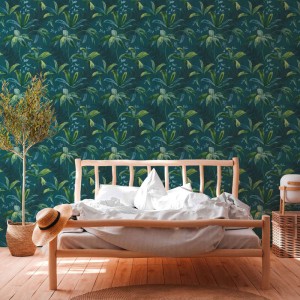 Architects Paper|Floral wallpaper with green watercolor leaves|Floral 2