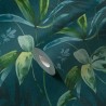 Architects Paper|Floral wallpaper with watercolor flowers in green and blue|Floral