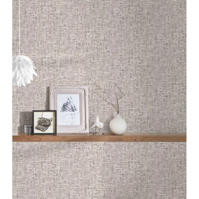 Architects Paper|Papier peint effet raphia ou osier tressé beige brut|Imitation Raphia