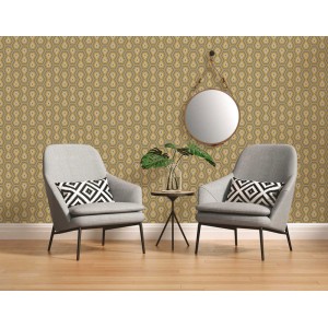 As Creation|Tapete geometrisch im Retro-Stil in Rot|Retro 2