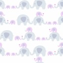 As Creation|Wallpaper children's room for girls with elephants|Children's
