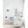 As Creation|Wallpaper children's watercolor dots in blue and yellow|Children's