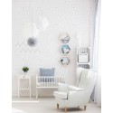 As Creation|Papel Pintado habitación infantil puntitos acuarela gris|Infantil