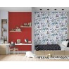 As Creation|Wallpaper children's wallpaper with forest flowers and animals|Children's