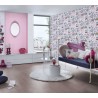As Creation|Pink children's wallpaper with forest animals|Children's