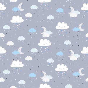 As Creation|Papier Peint pour enfants avec étoiles et animaux sur fond blanc|Enfants
