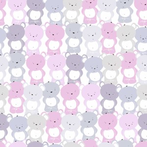 As Creation|Papier Peint pour enfants avec étoiles et animaux sur fond blanc|Enfants