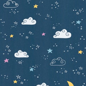 As Creation|Papier Peint pour enfants avec étoiles et animaux sur fond blanc|Enfants