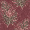 As Creation|Wallpaper Baroque red with golden feathers|Art Deco