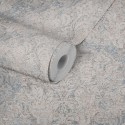 As Creation|Wallpaper vintage damask flowers beige blue|Wallpaper