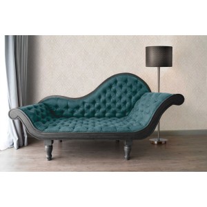 Caselio|Art-Déco-Tapete mit Muscheln in Blau und Gold|Art Deco 2