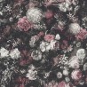As Creation|Tapete Vintage-Ölgemälde von schwarzen Blumen|Tapeten