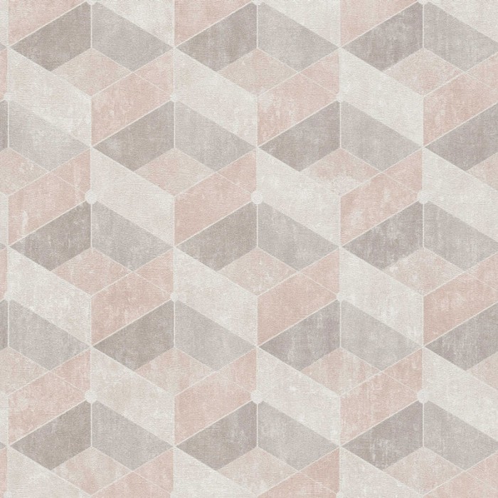 As Creation|Papel Pintado geométrico escandinavo beige y marrón|Geométrico