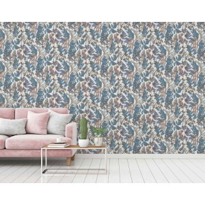 Grandeco|Papier peint floral vert style boho|Floral 2