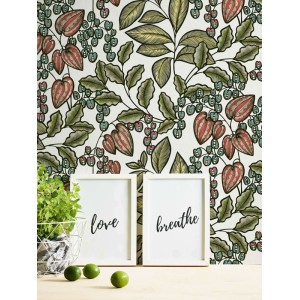 Rasch|Wallpaper ornamental green floral style|Floral 2