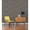 Papeldecor|Tapete Modernes Blätterdesign Taupe|Tapeten