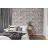Papeldecor|Florales Muster gezeichnet Beige-Grau und Cremeweiß|Tapeten