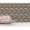 Papeldecor|Palmen- und Bäumetapete minimalistisches Design Grün und Weiß|Tapeten