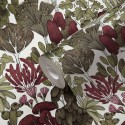 Papeldecor|Palmen- und Bäumetapete minimalistisches Design Grün und Weiß|Tapeten