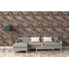 Papeldecor|Wallpaper floral motifs drawn trees brown beige|Wallpaper