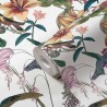 Papeldecor|Romantische Blumentapete mit Kolibris|Tapeten