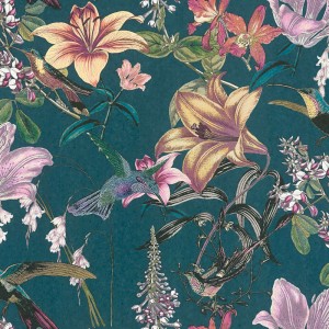 Casamance|Papier peint lin violet texturé|Papier Peint