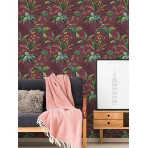 Eijffinger|Papier peint floral bohème moderne bleu et or|Floral 2
