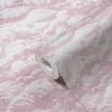 Papeldecor|Papel pintado paisaje toile de jouy, nubes rosas|Papel Pintado