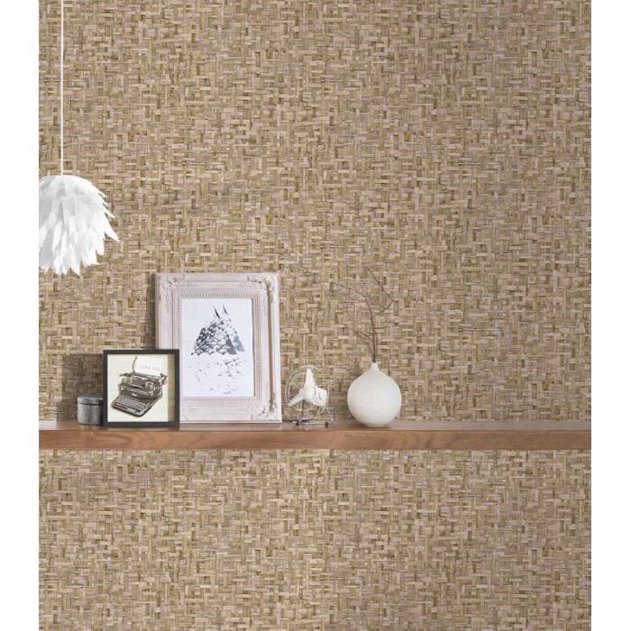 Papeldecor|Tapete Natur-Korbgeflecht Braun|Tapeten