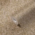 Papeldecor|Papier peint effet vannerie naturelle marron|Papier Peint