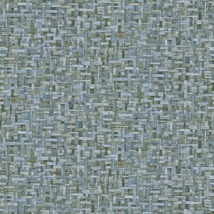 Casamance|Papier peint lin bleu marbré textile|Papier Peint