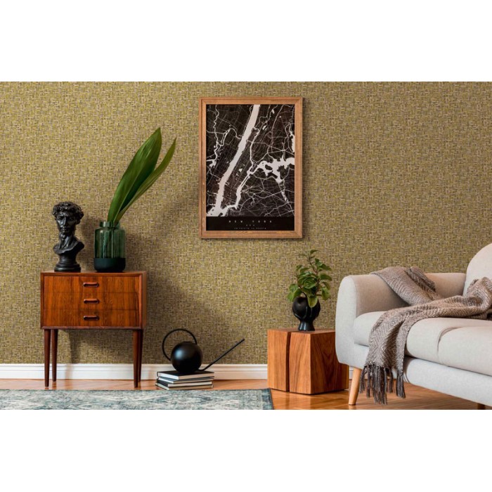 Papeldecor|Papier peint imitation tissage en osier ou raphia naturel|Papier Peint