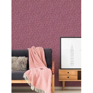 Casadeco|Contemporary ethnic patchwork wallpaper in brown|Ethnic 2