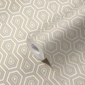 Papeldecor|Tapete Retro modern Beige und Gold|Tapeten