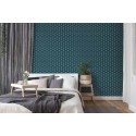 Papeldecor|Wallpaper modern diamond pattern turquoise green|Wallpaper