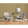 Papeldecor|s retro wallpaper in yellow and grey|Wallpaper
