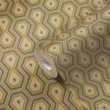 Papeldecor|Papier peint rétro années jaune et gris|Papier Peint
