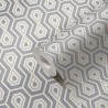 Papeldecor|Papel pintado retro formas geométricas gris y dorado|Papel Pintado