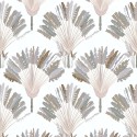 Papeldecor|Wallpaper original stamped palms beige and grey|Wallpaper