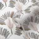Papeldecor|Wallpaper original stamped palms beige and grey|Wallpaper