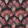 Papeldecor|Papier peint noir avec palmiers violets style moderne|Papier Peint
