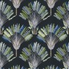 Papeldecor|Papier peint floral avec palmiers sur fond noir|Papier Peint