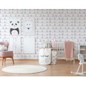 Papeldecor|Papel pintado infantil niña con elefantes|Papel Pintado