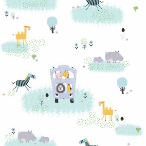 Papeldecor|Wallpaper children's wallpaper watercolor chicks|Wallpaper