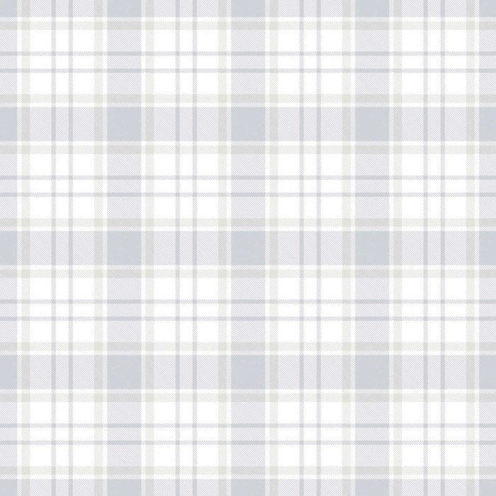 Papel pintado infantil cuadros tartán gris y beige -  222-3091