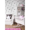 Papeldecor|Tapete für Kinder mit kleinen Punkten und Tieren|Tapeten