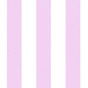Papeldecor|Papier Peint pour enfants à rayures roses et blanches|Papier Peint