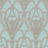Papeldecor|Papel pintado verde menta patrón Art Deco efecto texturizado|Papel Pintado