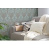Papeldecor|Papier peint vert menthe motif Art déco effet texturé|Papier Peint